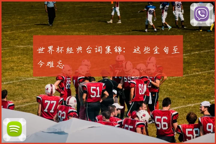 世界杯经典台词集锦：这些金句至今难忘
