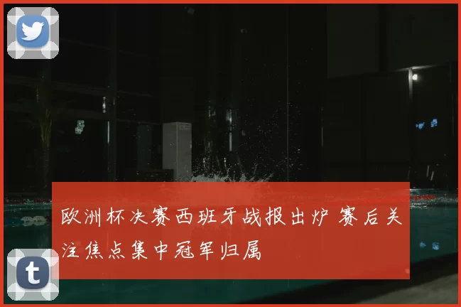 欧洲杯决赛西班牙战报出炉 赛后关注焦点集中冠军归属