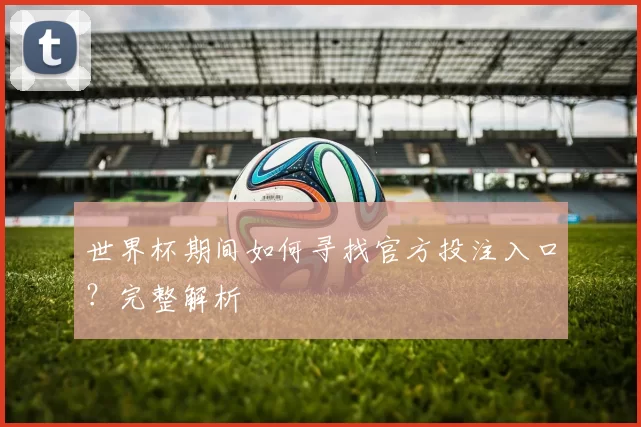世界杯期间如何寻找官方投注入口？完整解析